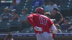 大谷翔平、1試合目で初完封 2試合目で2打席連発の快挙も途中交代、左腰付近を痛めたか 気にする仕草に心配の声が続出 球団は「痙攣」と発表