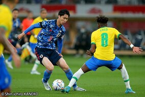 強豪国攻略へ、鎌田が指摘する“攻守の切り替え”「ブラジルのチャンスもボールを奪ってからのショートカウンター」