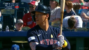 実使用【吉田正尚MLBルーキー時代第14号ホームランボール】 吉田正尚、久々に豪快な一発 13試合ぶりの今季14号3ラン！本人気づかず