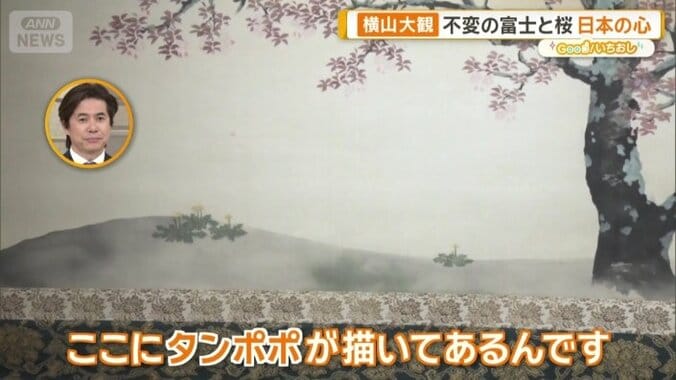 タンポポも描かれている