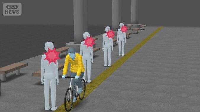 水戸駅前で通行人を次々と殴る　男女4人重軽傷　自転車に乗った45歳の無職男逮捕 1枚目