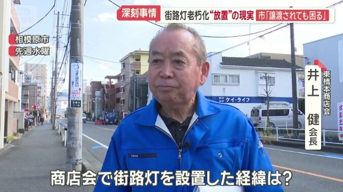 現在、25基の街路灯を維持管理