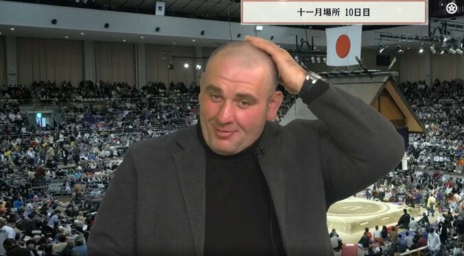 坊主頭にイメチェンした臥牙丸