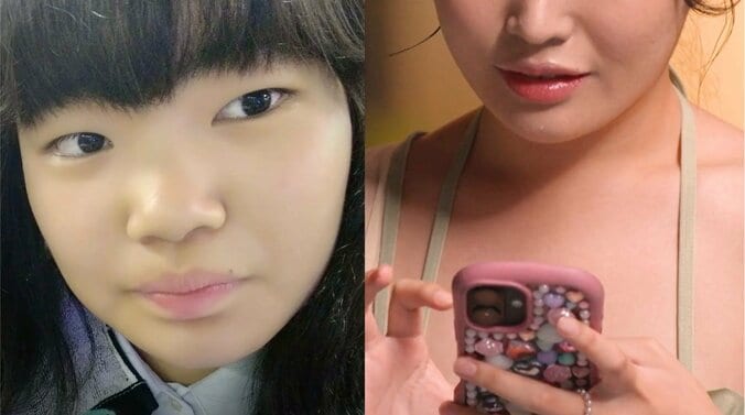 【写真・画像】美人上智大生（21歳）、“整形前”中2の頃の顔を公開し男子驚き「確かに系統が違うかも…」　1枚目