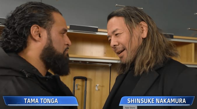 中邑真輔（写真右）とタマ・トンガ（同左）