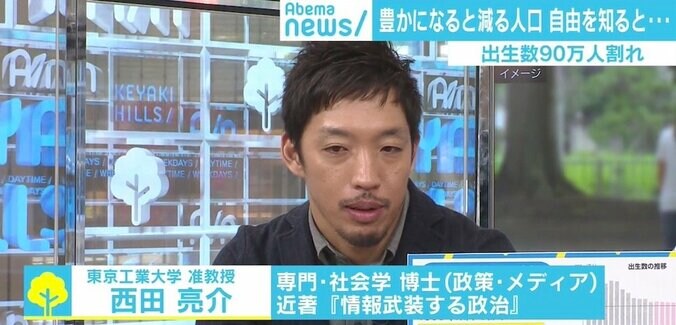 出生数90万人割れに社会学者「自由な生活を求めた結果」 2枚目
