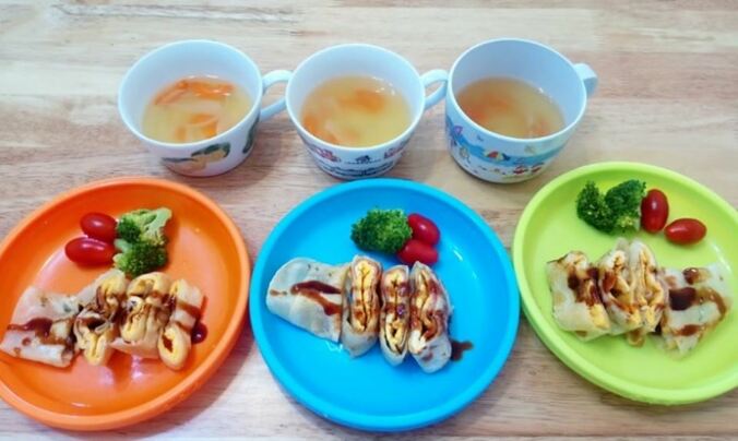 インリン、子ども達に作った“台湾朝食”を紹介「トッピングを毎回変えてます」 1枚目