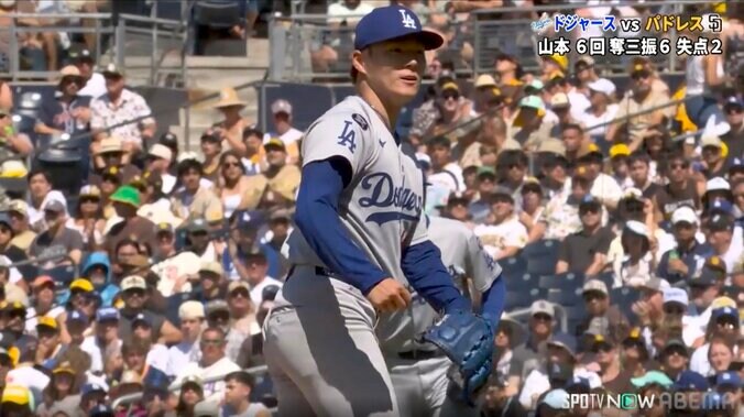 山本由伸が珍しく「吠えました！」 勝ち越しを呼び込んだ“魂の一球” 「気持ち入ってましたね」放送席唸る 3枚目