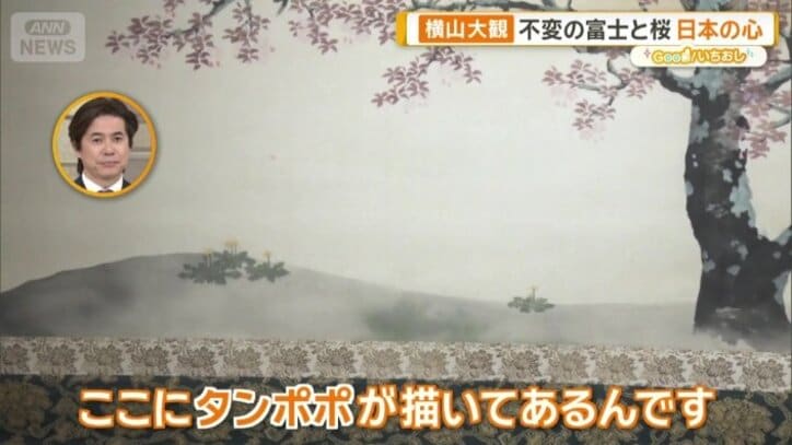 タンポポも描かれている