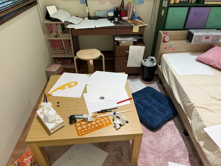 [Photos/Images] Recreating "Fujino’s Room" and "The Kyomoto House Hallway"! A Venue Report on "Look Back Anime Exhibition—Oshiyama Kiyotaka: The Emotions of Lines," Featuring a Massive Collection of Original Key Frames 27th