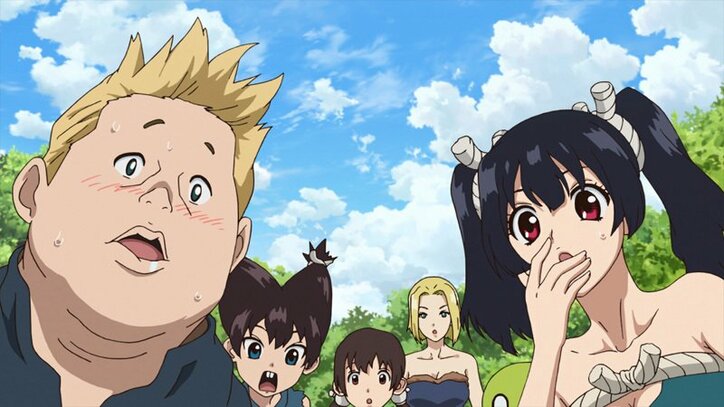 アニメ「Dr.STONE」第9話、千空たちの前に怪しい男が現れ… 先行カット解禁