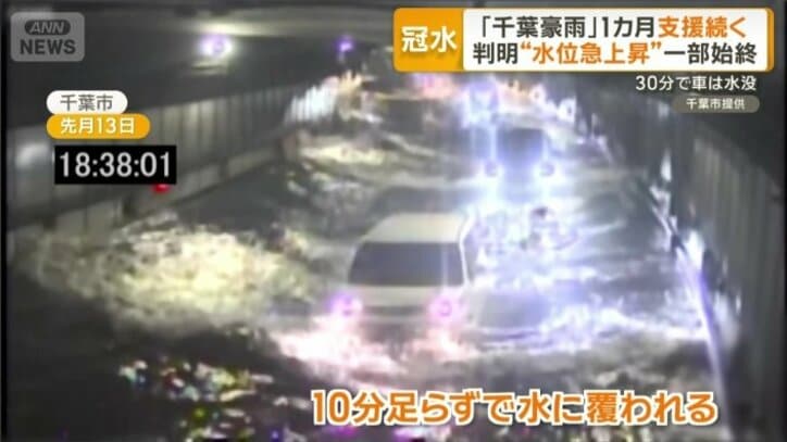 アンダーパスでも冠水