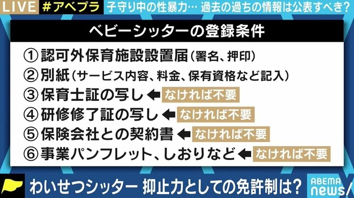 シッターの処分歴は公表すべき? 相次いだわいせつ事件、“質”を担保するためには