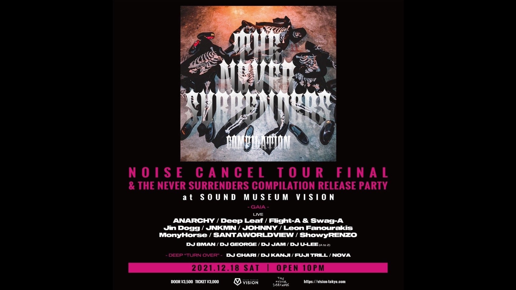 ANARCHY「NOISE CANCEL」TOUR FINAL & コンピレーションアルバム「THE