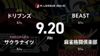大和証券 Mリーグ ドリブンズvsサクラナイツvs麻雀格闘倶楽部vsBEAST