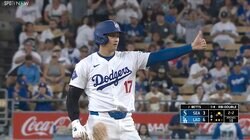 大谷翔平、技あり盗塁で「40-40」へまた前進！ 光る走塁技術…絶妙スライディングに「うまい」「距離もいい」珍しい“ジェスチャー”も話題に