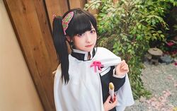 人気コスプレイヤー・猫田あしゅ「鬼滅の刃」栗花落カナヲのコスプレに「ホンマにクオリティ高い」と感嘆の声
