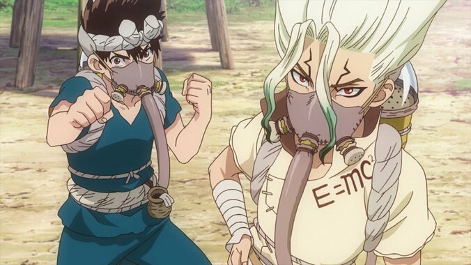 アニメ「Ｄｒ．ＳＴＯＮＥ」第12話、先行カット解禁　命懸けの硫酸採集に挑む！ 1枚目