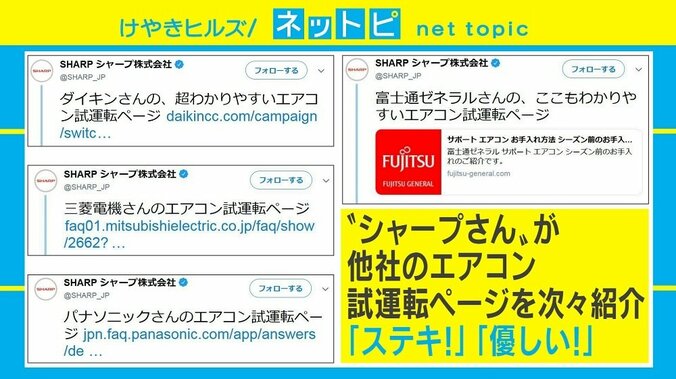 「エアコンの試運転を」他社HPも紹介するシャープの“神対応”に「優しい」「紳士」の声 3枚目