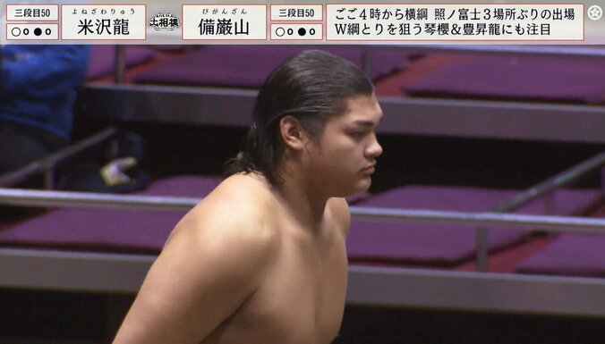 【写真・画像】存在感がスゴいと話題…19歳イケメン力士の米沢龍　1枚目