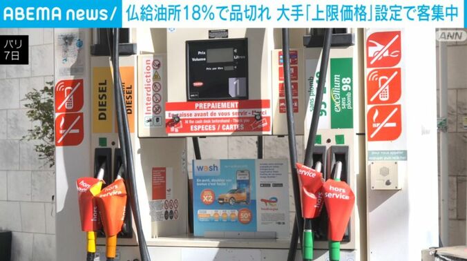 パリのガソリンスタンド