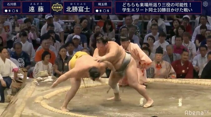 遠藤の“技能賞ルーレット”土俵際ぎりぎりの回り込みから2ケタ勝利　視聴者も「こりゃすげえ」 2枚目