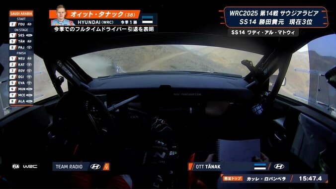 「900m後にいるよ」引退のラリー王者が見せた“スポーツマンシップ”に反響 ラストランで捉えた一幕に「いい人だよね」 2枚目