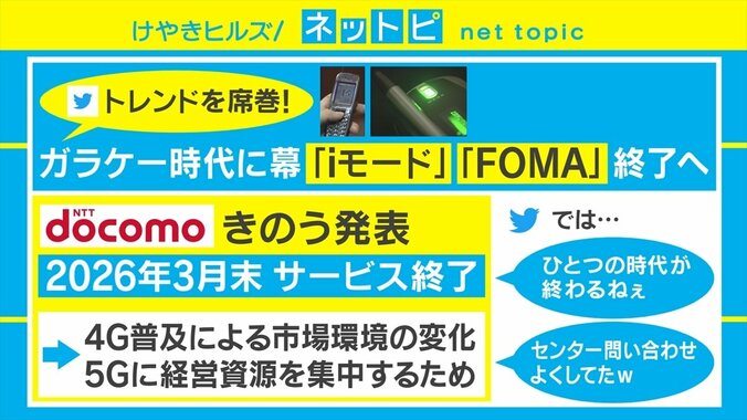 「iモード」「FOMA」が2026年3月でサービス終了 SNSでは「センター問い合わせ」などを懐かしむ声 1枚目