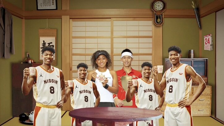 大坂なおみ、錦織圭、八村塁が夢の初共演 日清食品が全32本の地方CMと謎コラボ