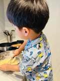 だいたひかる、豆腐ドーナツを作る息子の姿を公開「『美味しい』と…何度も」