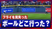 【映像】ボールを完全に見失った外野手陣