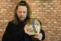 【映像】中邑真輔、佐々木憂流迦と臨んだ会見の模様