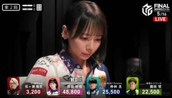 こんな“おかぴ”は見たことない！岡田紗佳、魂の一発ツモ 卓も震える強烈さに放送席もびっくり「えぐいのきたー！」／麻雀・Mリーグ