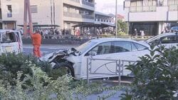 盗んだ車で暴走、11人死傷　37歳男を逮捕　歩道乗り上げ歩行者はね、車道で追突