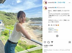 トリンドル玲奈、白のタンクトップ＆デニム姿を披露 「写真集かと思った」「似合ってます」と称賛の声