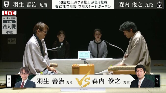 羽生善治九段VS森内俊之九段 “平成のゴールデンカード”が準決勝で実現！決勝進出決めるのはどっちだ／将棋・達人戦 1枚目