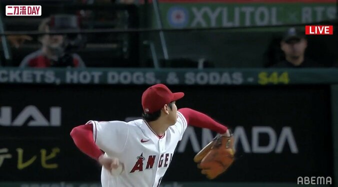 大谷翔平、6回を1失点＆毎回12奪三振の力投　9勝目の権利を持って降板 1枚目