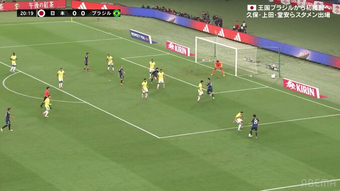 「レベチ」久保建英、ブラジル代表を揺さぶる“仕掛け”に脚光「久保の右足きた」ボディフェイント→急加速縦突破→股抜きグラウンダークロスの一部始終 4枚目