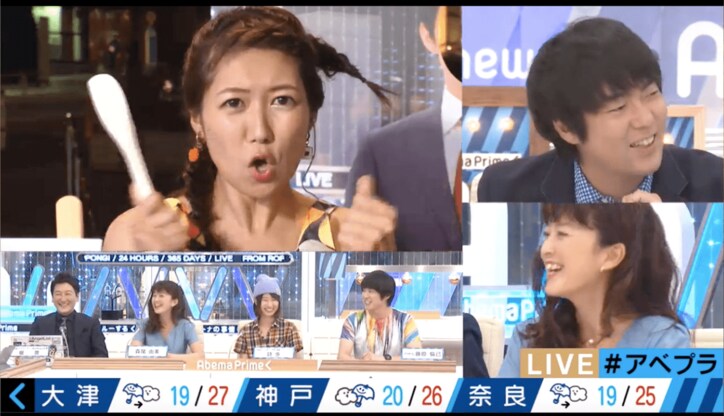 【美人気象予報士・穂川果音コスプレまとめ】下ネタで口撃されたり、テレ朝小松アナに怒ったり