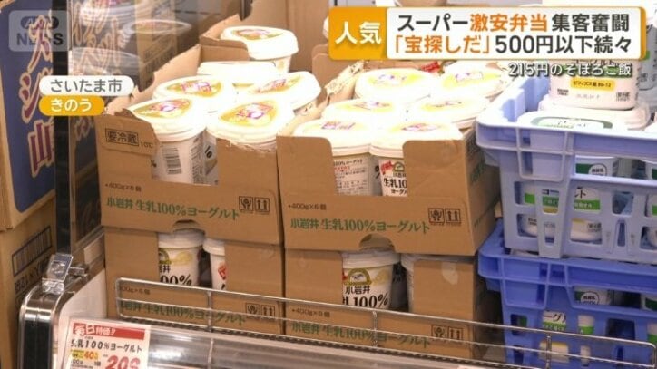 段ボールやケースのまま売り場に並べて作業を減らすローコスト運営