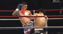 【画像】左フックで“一撃”秒殺KO