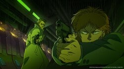 トグサの強烈パンチに仰天！「肉弾戦いけるんだ」「予想以上に強い！」アニメ『攻殻機動隊』4話