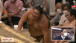 99％勝ち相撲からまさかの逆転負け 千代大龍、土俵下に真っ逆さまで「やっちまった」な表情がドアップに