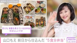 3児の母・山口もえ、彩り豊かな5食分の“手作り弁当”を公開「前夜に仕込んでおいて助かった」
