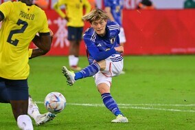 古橋亨梧が悔やむ“１個のチャンス”。W杯メンバー生き残りに「結果を残し続けること」とアピールに燃える