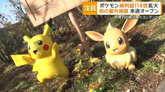 ポケモン初の屋外施設オープンへ　9年で114倍の年間利益700億円稼ぐコンテンツ 1枚目