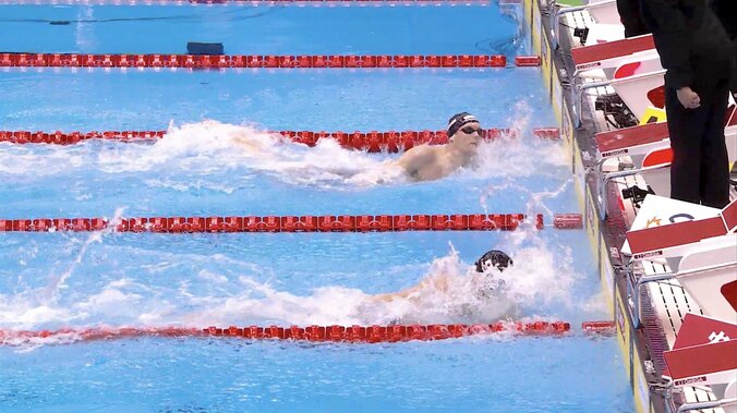 世界水泳で会場総立ちの“サドンデス一騎打ち” 松元克央の0.07秒差大熱戦でスイムオフが一時トレンド入りする大反響！「こんなこともあるんだ」「あまりにも惜しい」ファンも興奮 1枚目