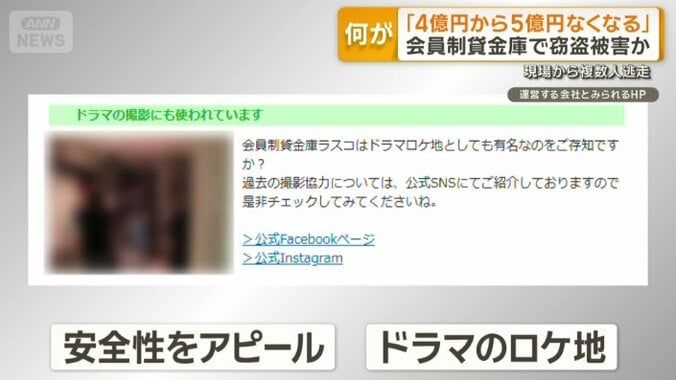 ドラマのロケ地としても使われていた貸金庫