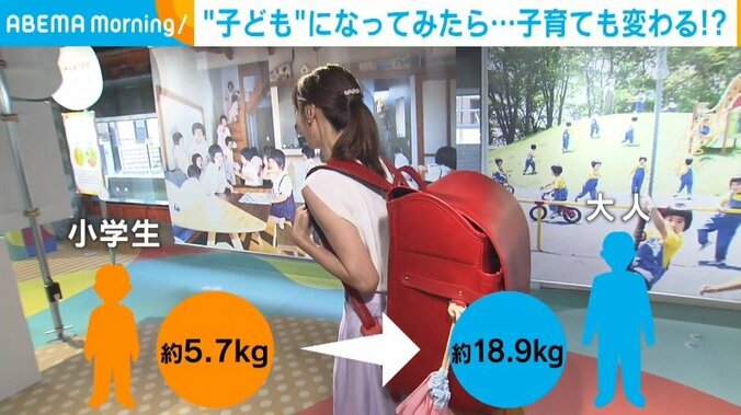 「新しい気付きや考えるきっかけに…」ランドセルの重さ、赤ちゃんが“転びやすい理由” 体験型イベントで考える「子どもの視点」 1枚目