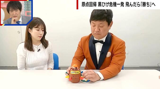 田中萌アナウンサー、チャンス大城